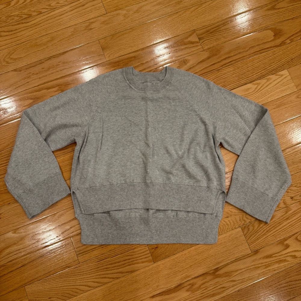 ZADIG & VOLTAIRE Gray high low sweater with wide sleeves - size XS